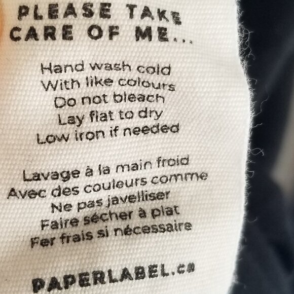 Paper Label Lisa Top Black Wool Blend Base Layer Long Sleeve Tee Size XL - Picture 7 of 8